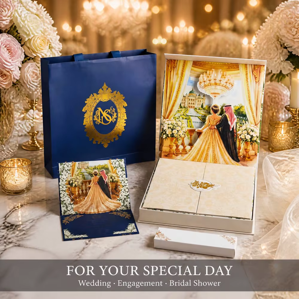 Middle Eastern Luxury Wedding Invitation Suite