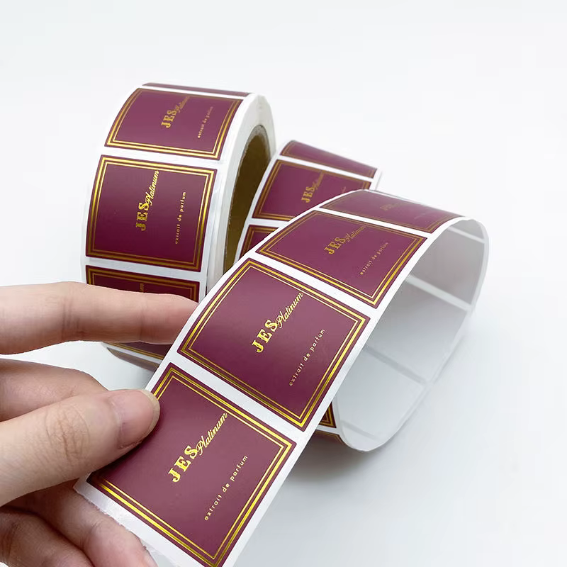Durable Custom Perfume Labels Gold Foil Stamping Oil Proof Vinyl Stickers for Essential Oil Bottle Top Quality Factory Supply