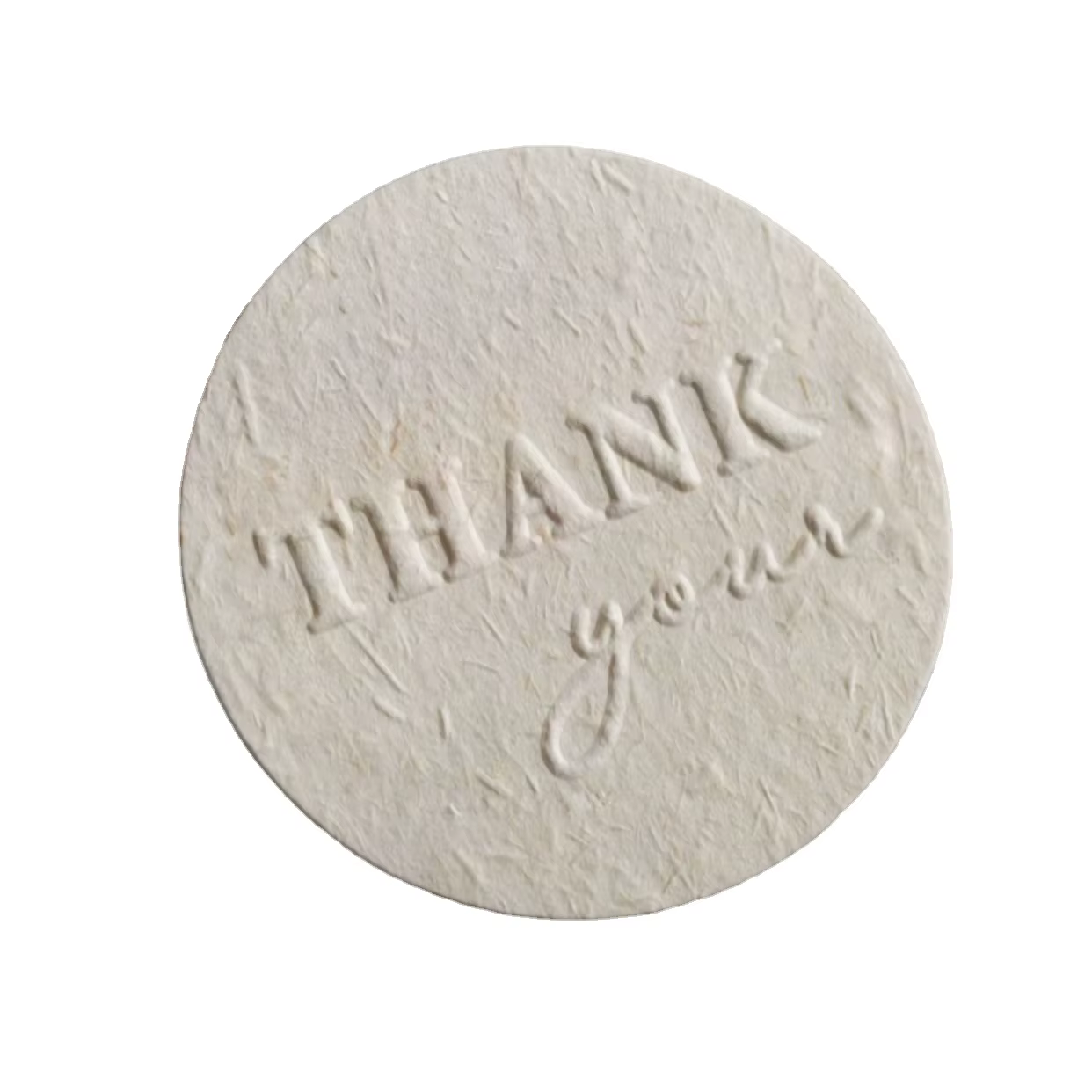 Custom Thank You Stickers Specialty Paper Material with Gold Foil Promotional Advertising Packaging Labels