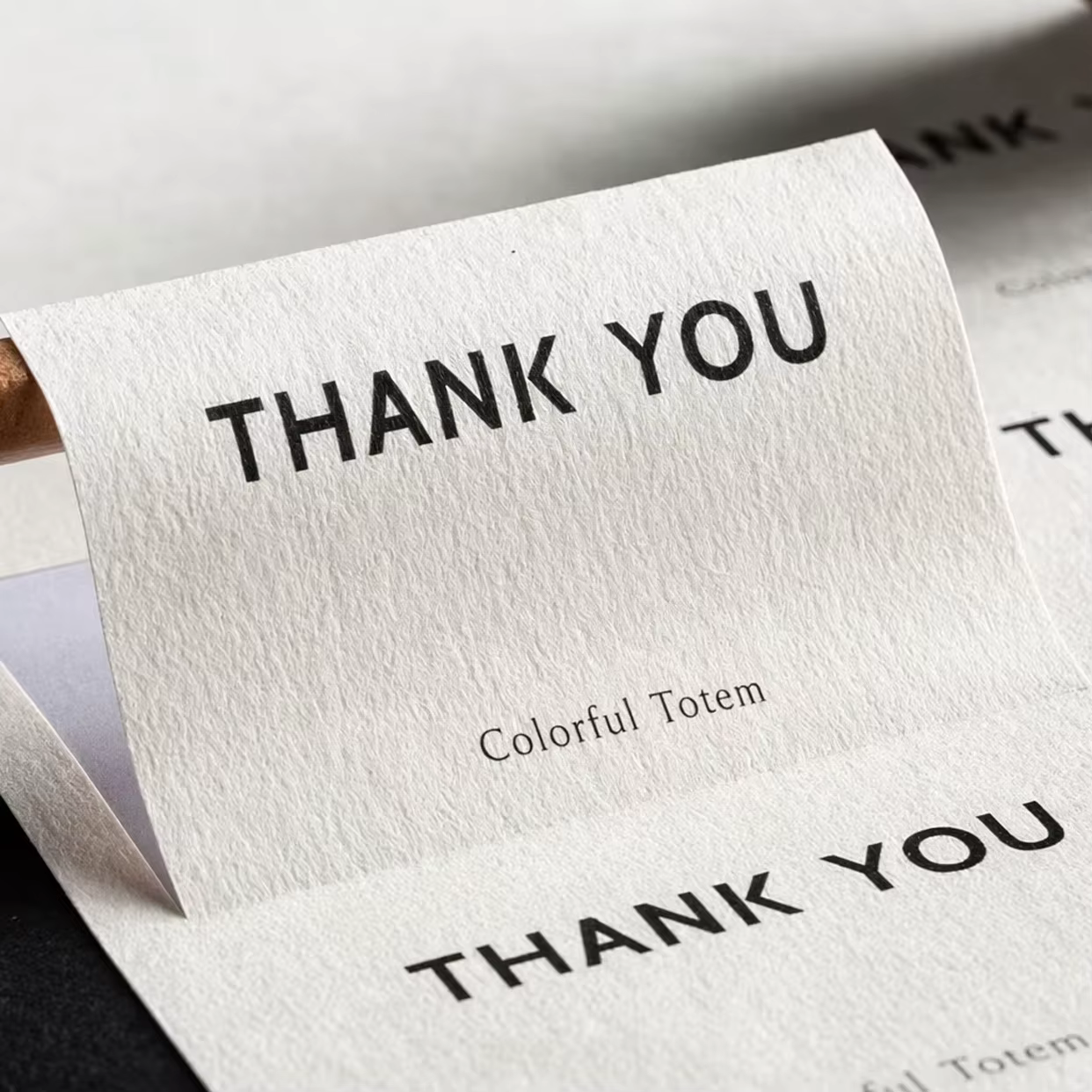 Wholesale Custom Thank You Stickers Specialty Paper Material Digital Printing Customizable Shapes for Brand Event Gift Packaging