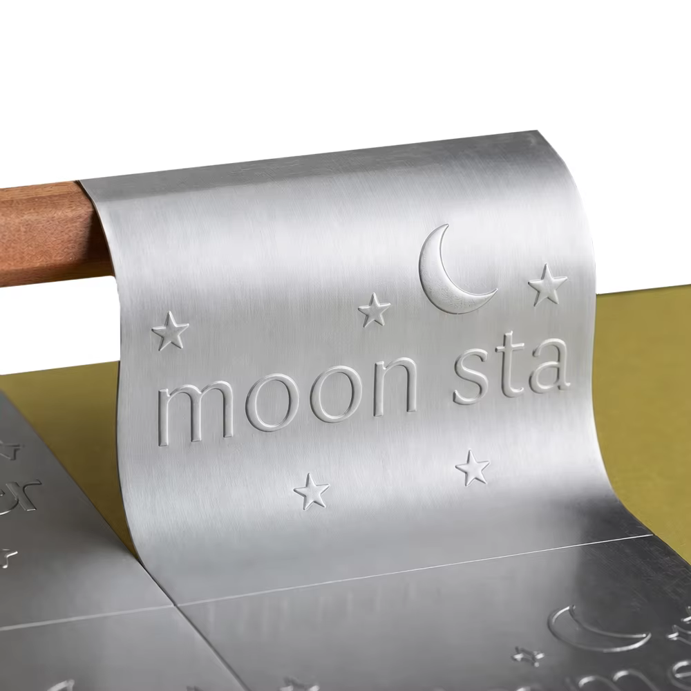 Custom Packaging Labels Matte Silver Embossed Stickers Gift Packaging Special PET Material Fast Artwork Sample Delivery