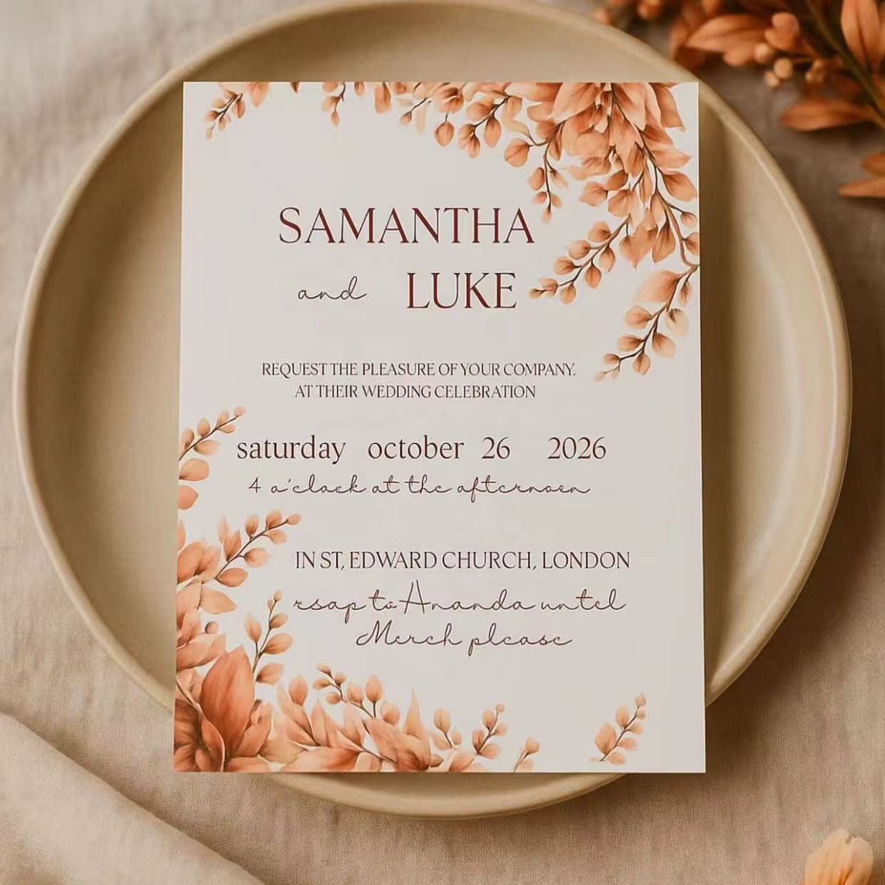Custom Wedding Invitations Coated Paper Digital Printing Perfect Binding Film Lamination for Wedding Event Planners