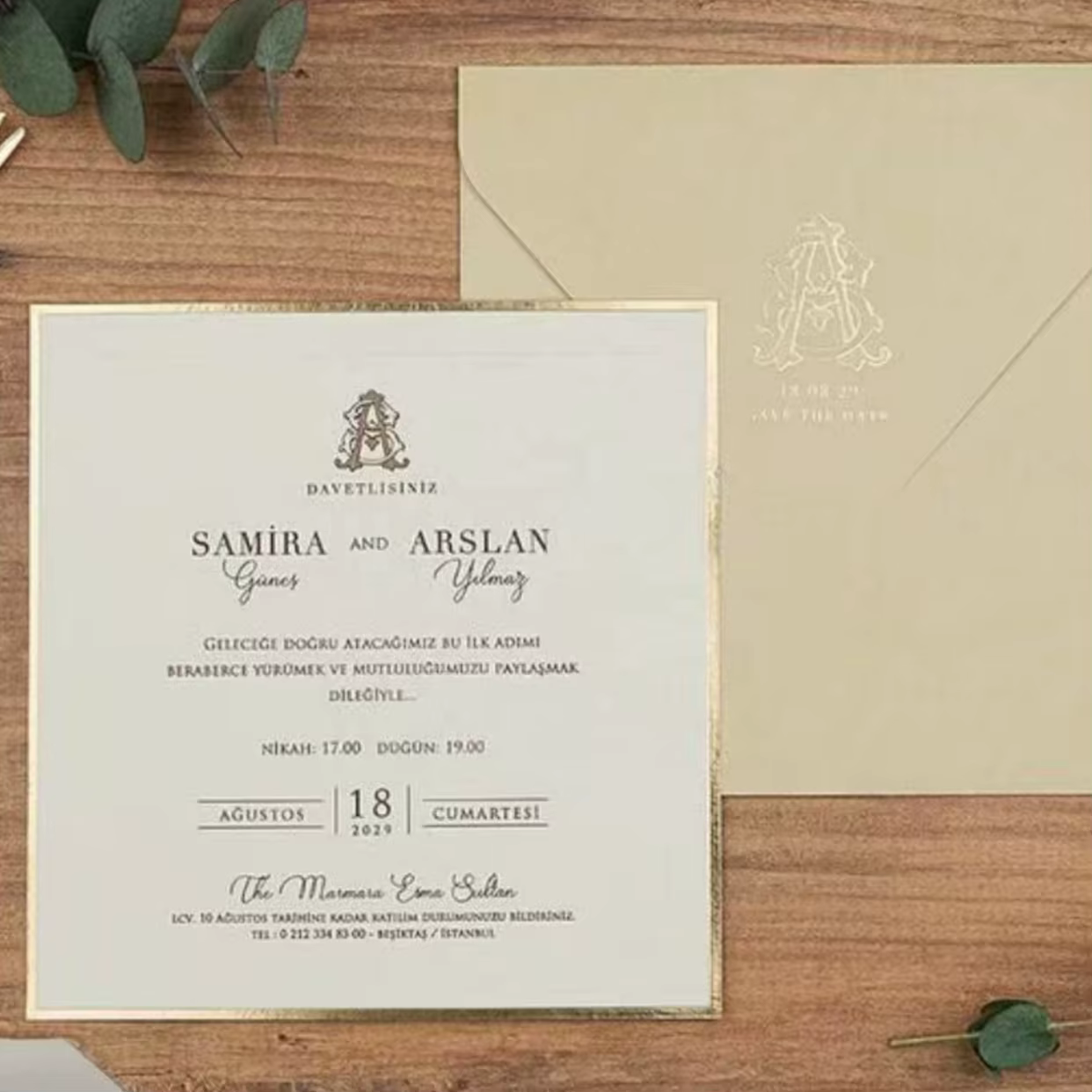 Custom Fancy Paper Wedding Invitation Cards Envelopes Digital Printing Film Lamination Coated Hot Stamping Fast Artwork Proof