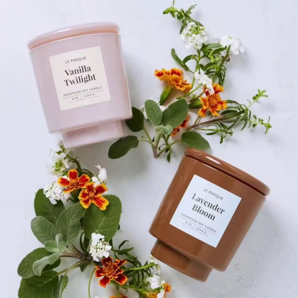 Custom Eco-Friendly Candle Jar Packaging Labels Coated Paper Material Digital Promotion Friendly High-End Household Products