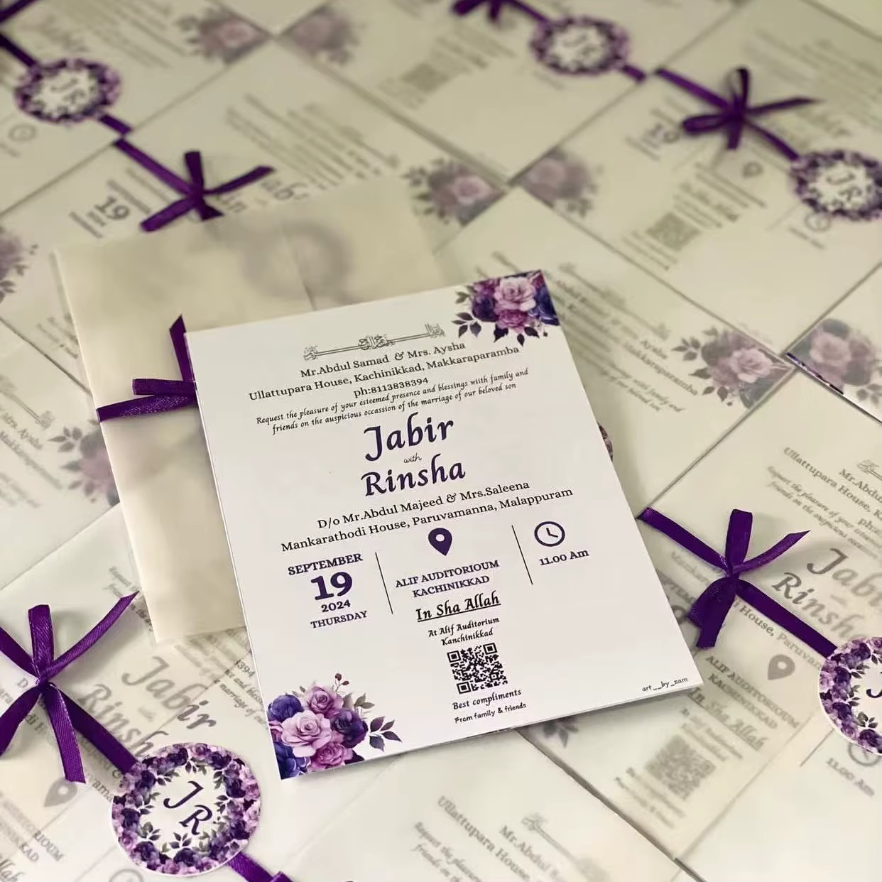 Custom Luxury Wedding Greeting Cards Digital Printing Cardboard Art Coated Paper Finish Totem Custom Brand Customized Logo