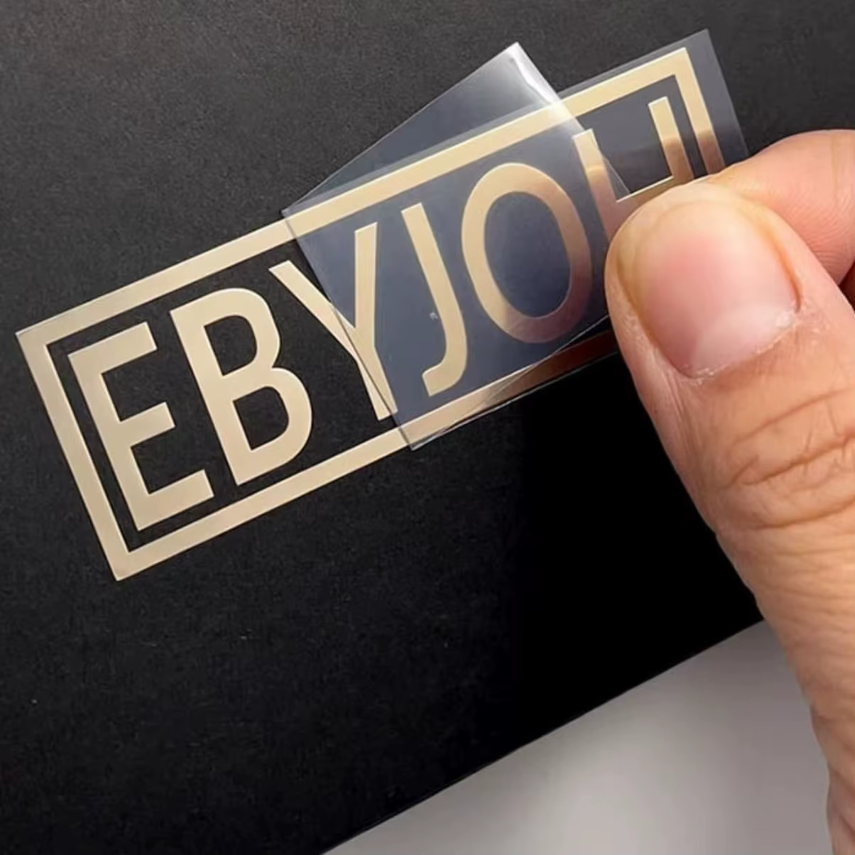 Manufacturer Custom Vinyl Transparent Transfer UV Stickers Printed Gold Logo Pressed 3D Beverage Adhesive Label Printing