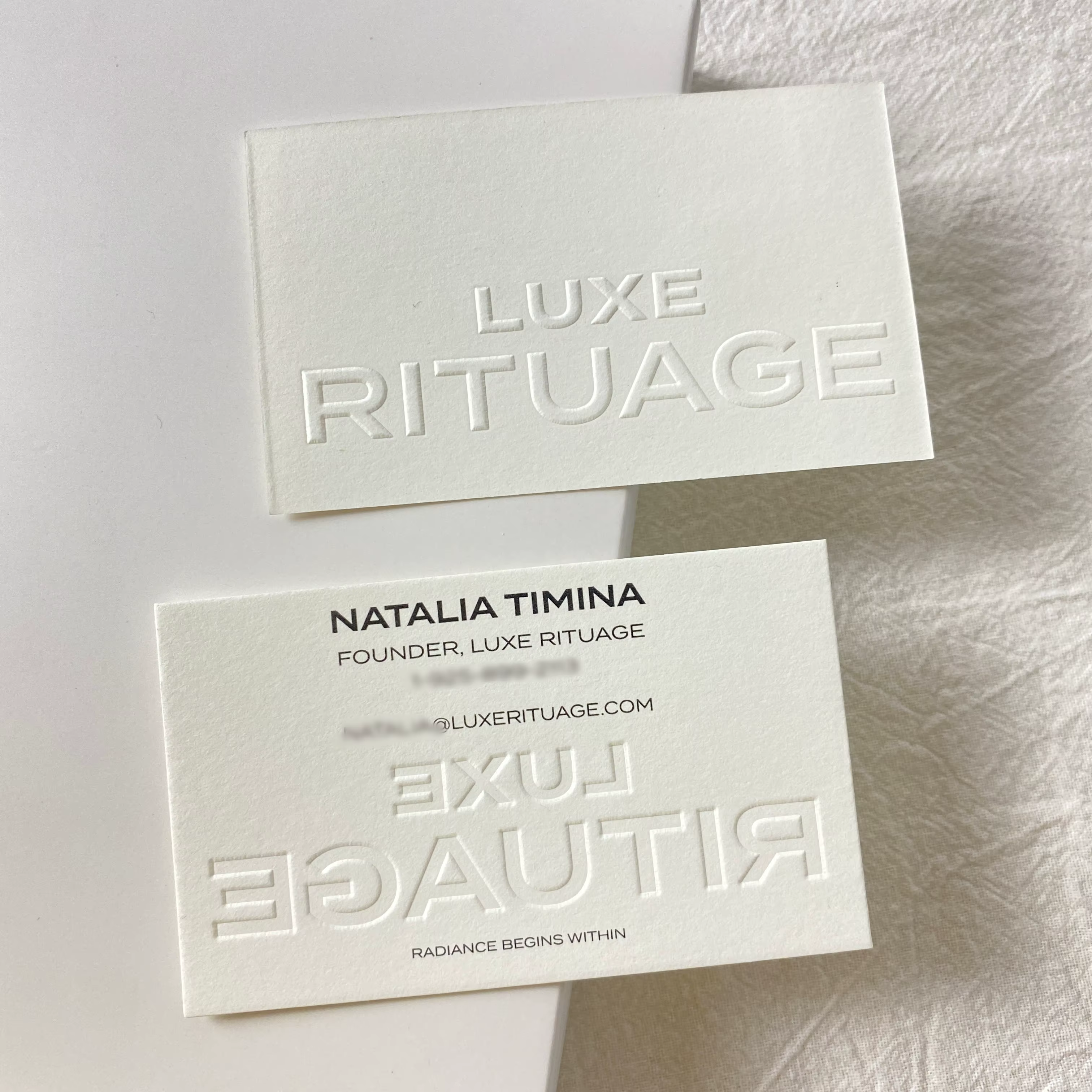 Custom Logo Thank You Cards for Small Businesses with a Variety of Processes Available Including Digital Printing and Embossing