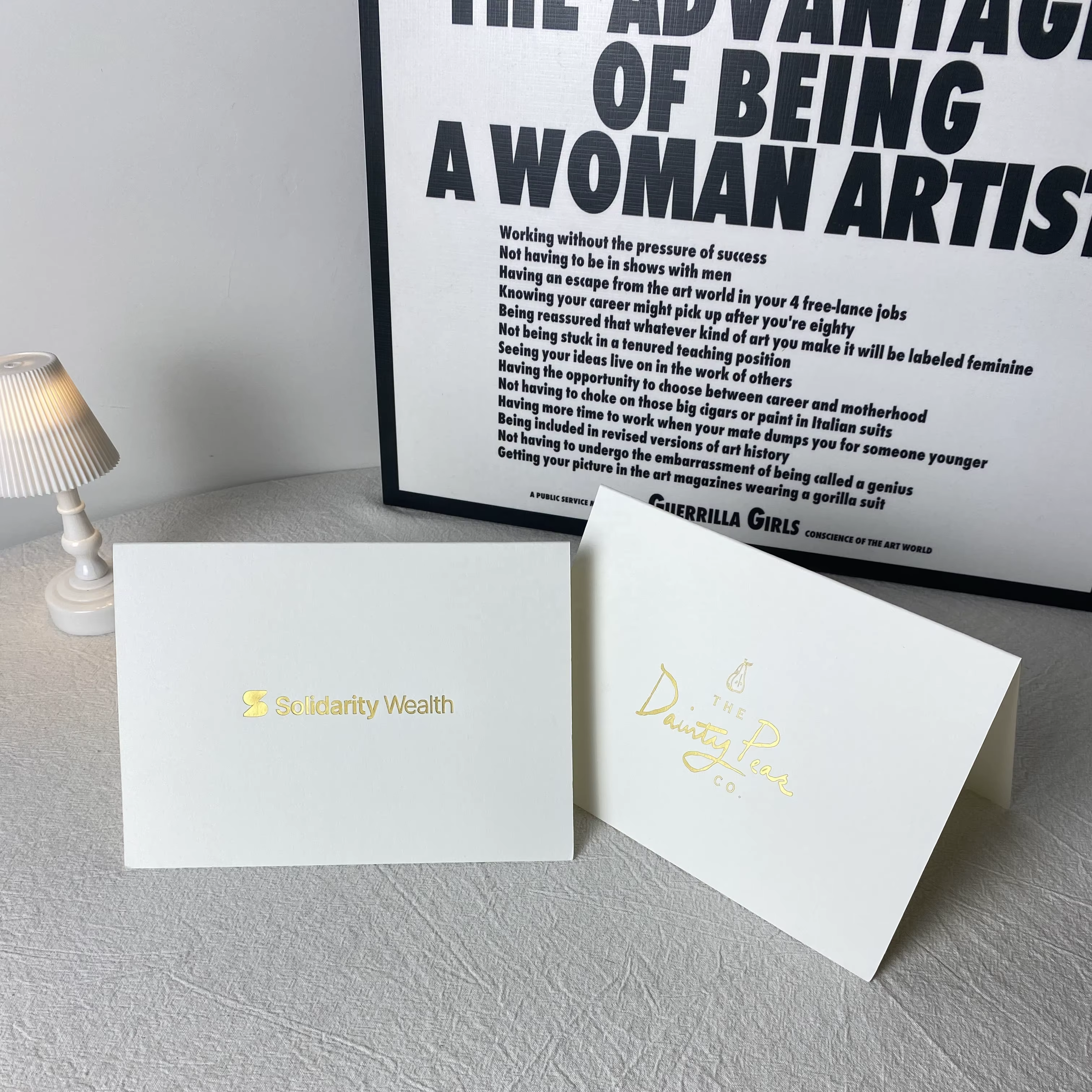 Custom Foil Stamped Logo Card