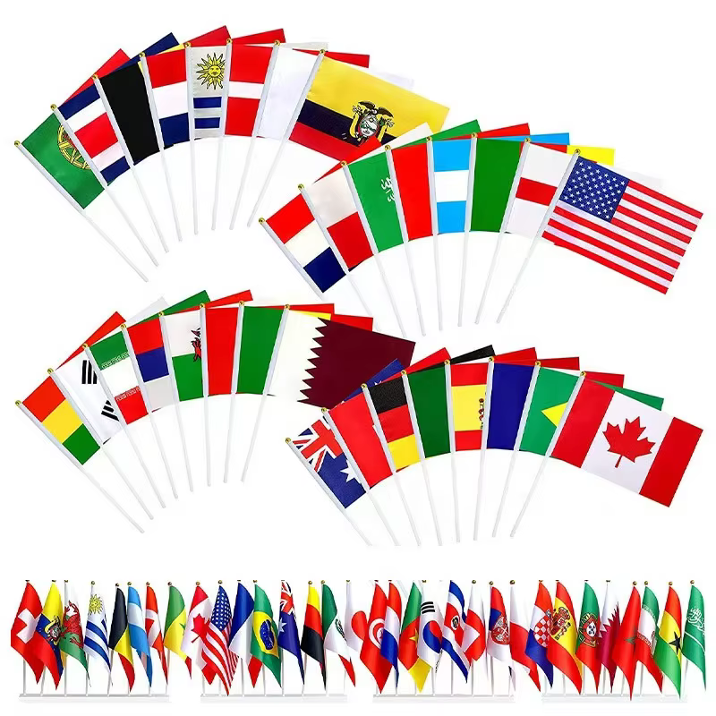 2026 World Football Cup Fan Pennant Custom National Team Supporter Banner Polyester Stadium Home Party Outdoor Decoration