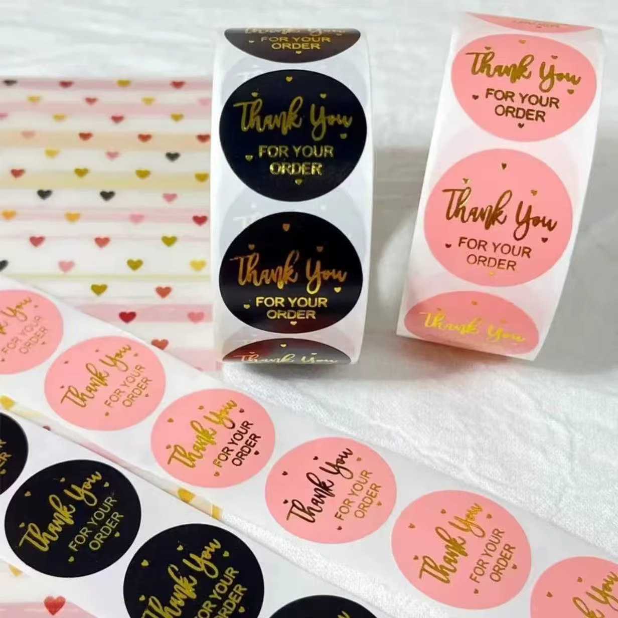 Custom Thank You Stickers Vinyl Durable Waterproof Envelope/Gift Sealing Stickers Wedding Planning Companies Event Planning