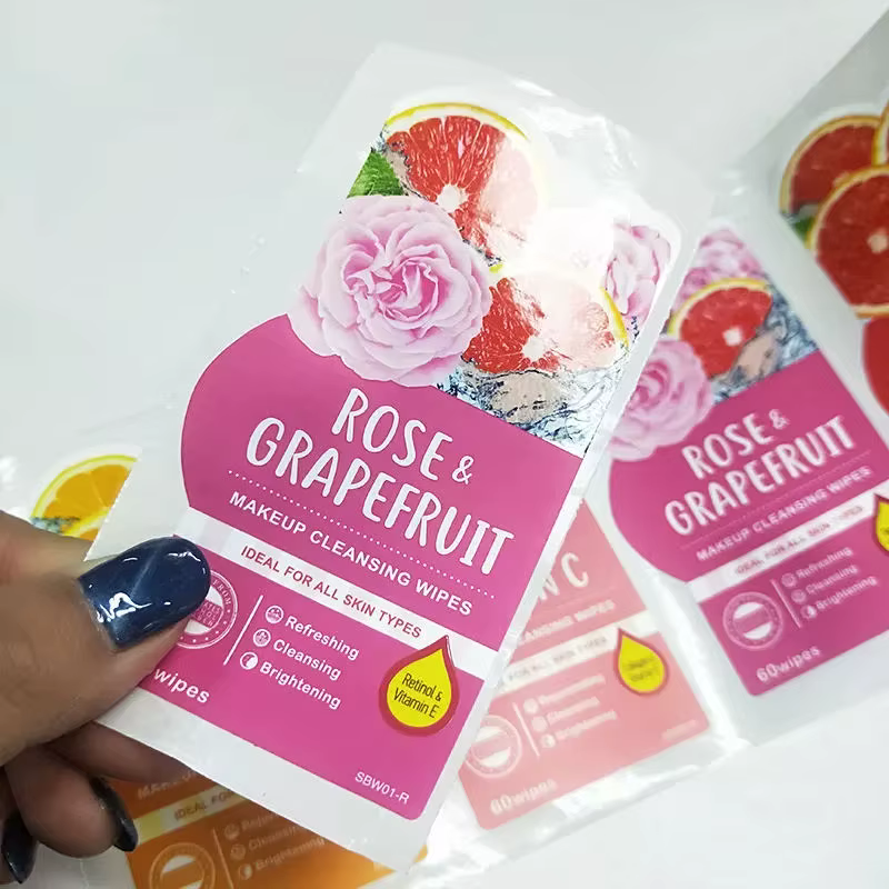 Waterproof Self-Adhesive PET Bottle Label Stickers Custom Logo Printed for Perfume Lipstick Skin Care Toothpaste-round Shape